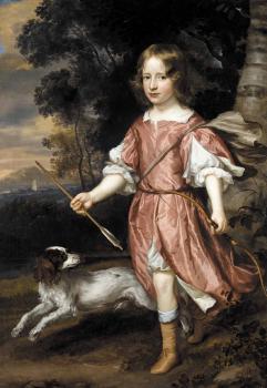 約翰內斯 梅滕斯 Portrait of the son of a nobleman as Cupid